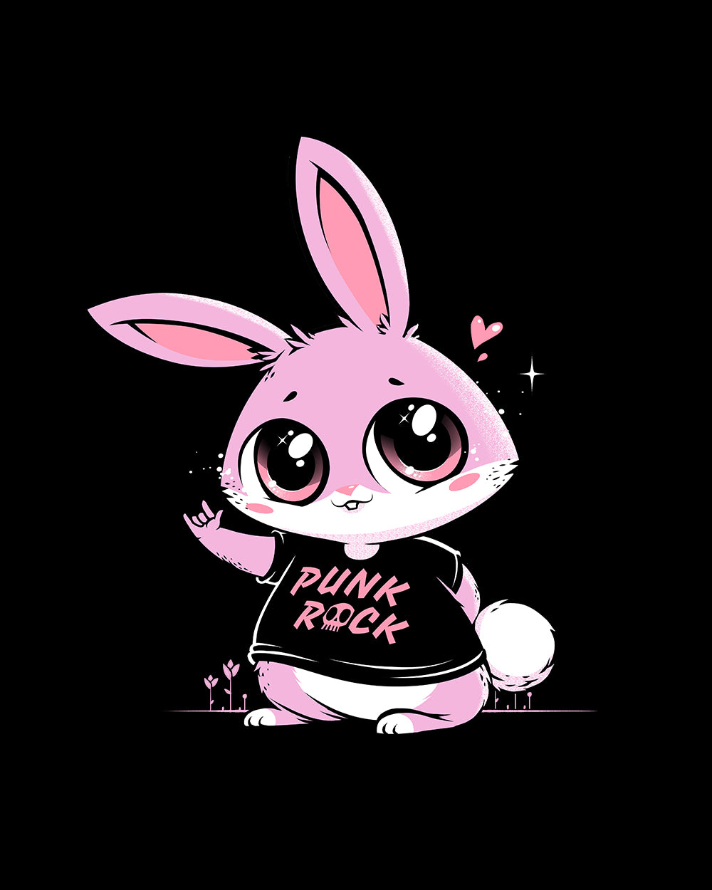 Punk Rock Bunny Kids Sweater Australia Online #colour_black