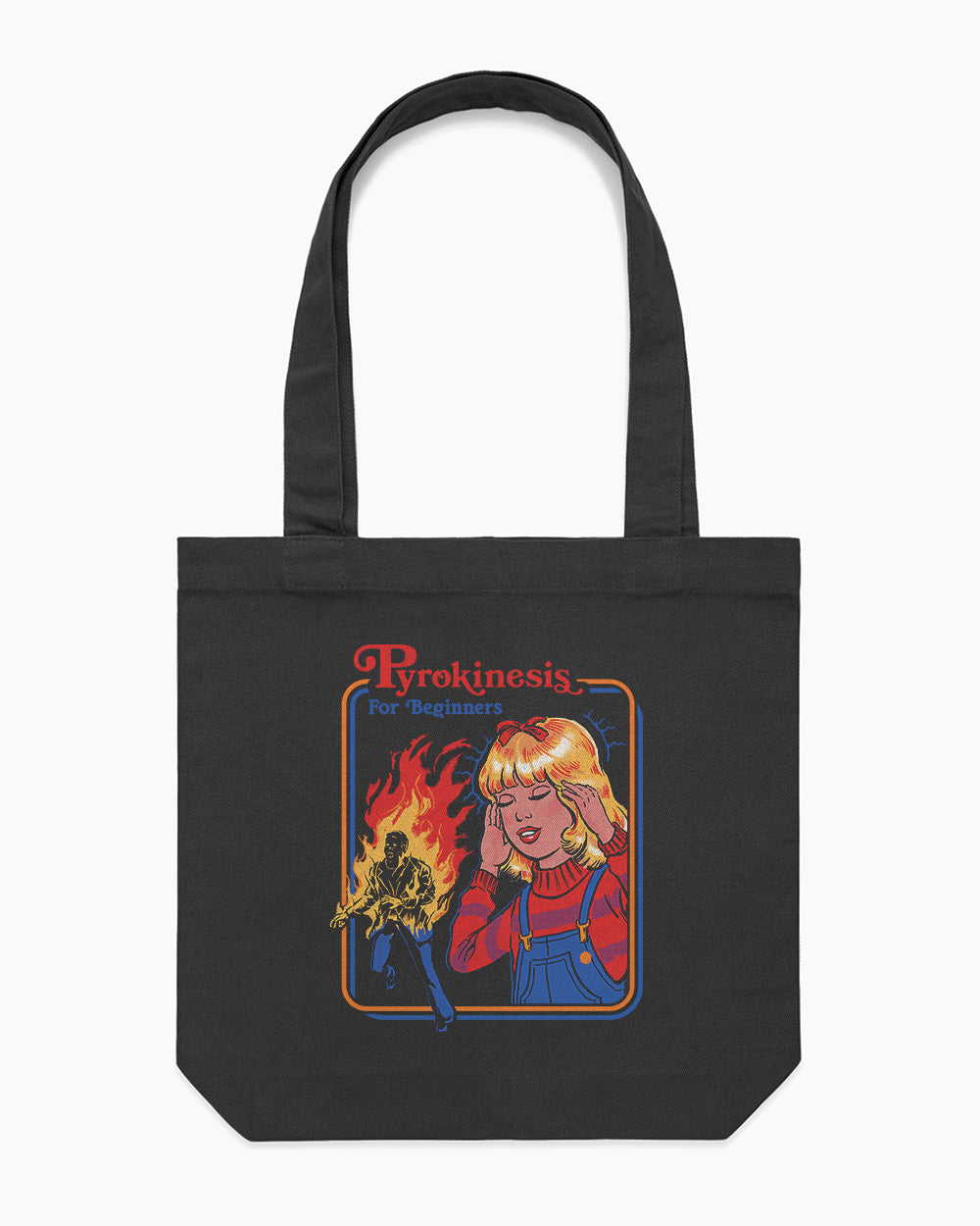Pyrokinesis for Beginners Tote Bag Australia Online #colour_black