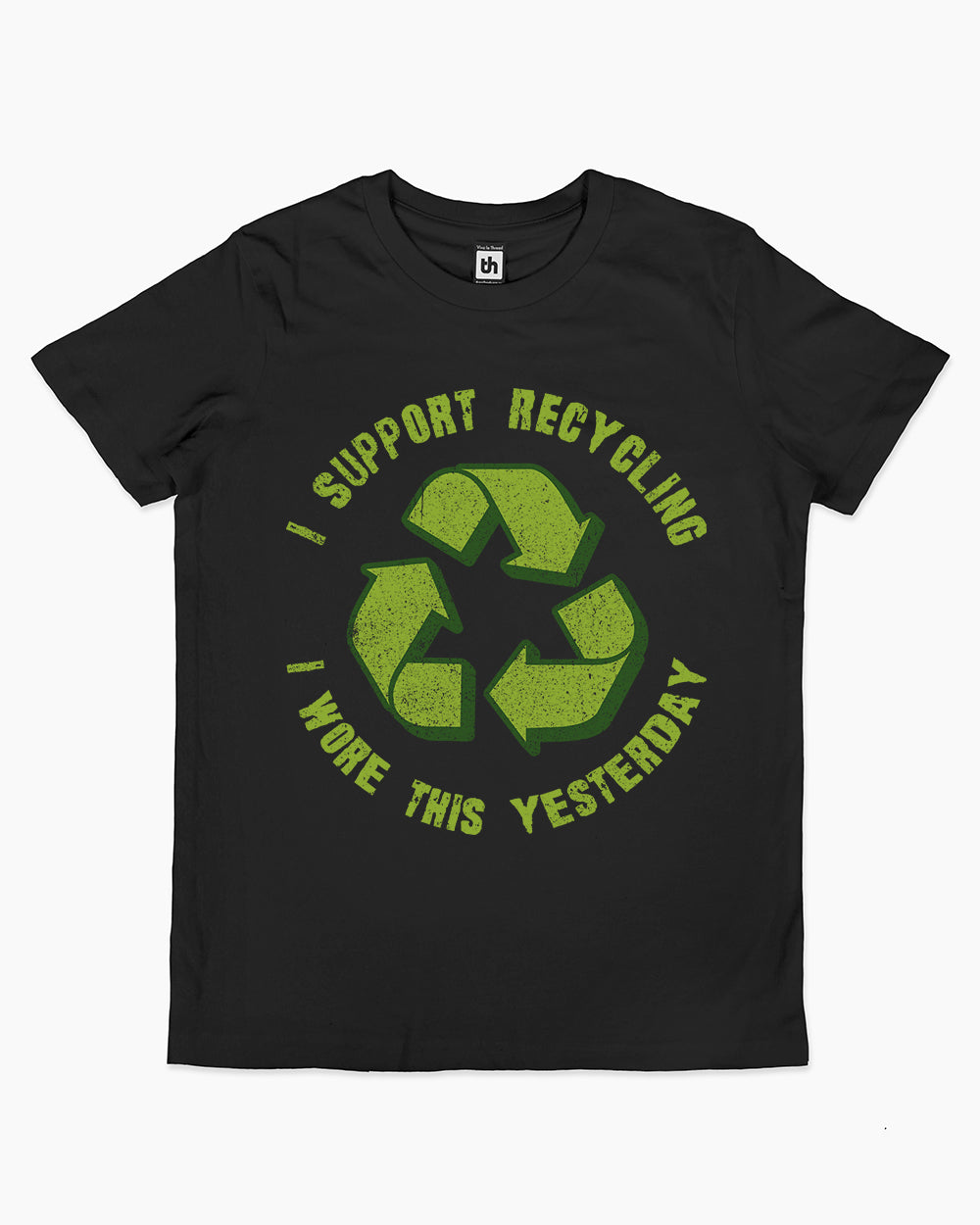 I Support Recycling Kids T-Shirt Australia Online #colour_black