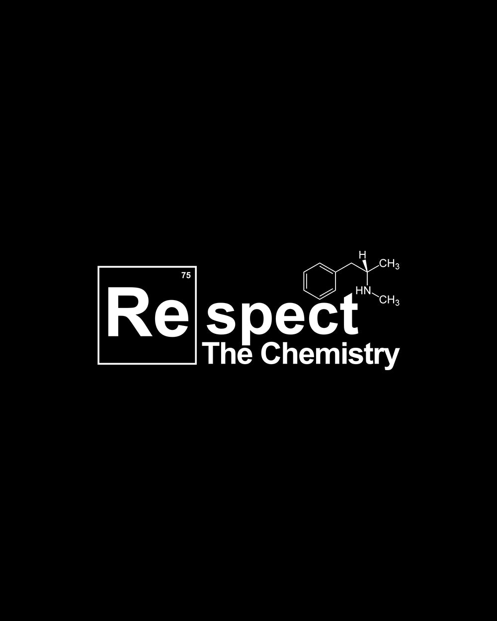 Respect The Chemistry T-Shirt Australia Online #colour_black