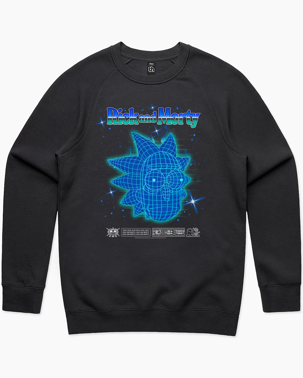 Rick and Morty Blueprint Sweater Australia Online #colour_black