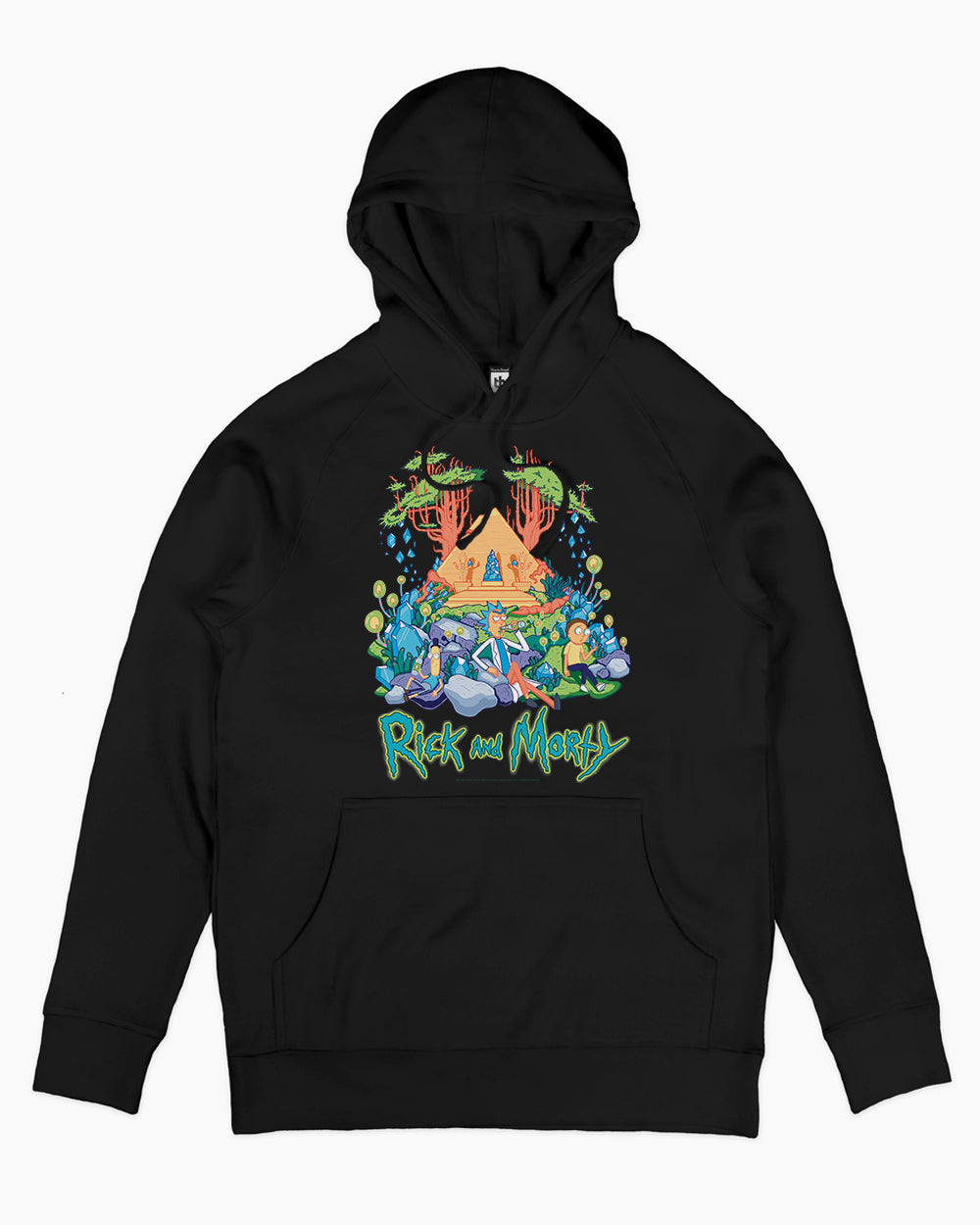 Rick and Morty Rest and Relaxation Hoodie Australia Online #colour_black