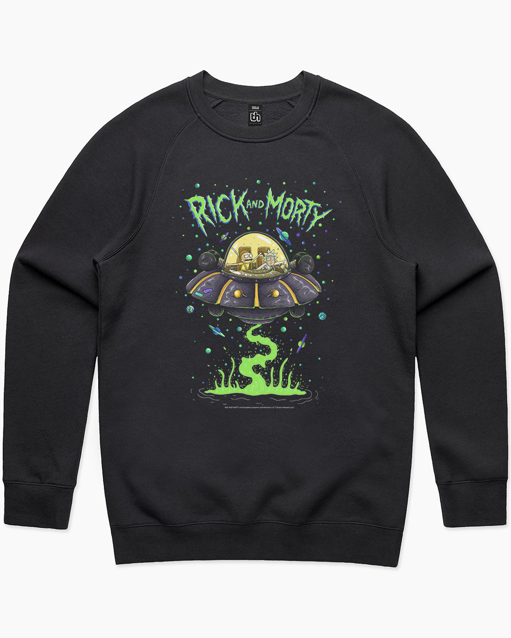Rick and Morty Ship Sweater Australia Online #colour_black
