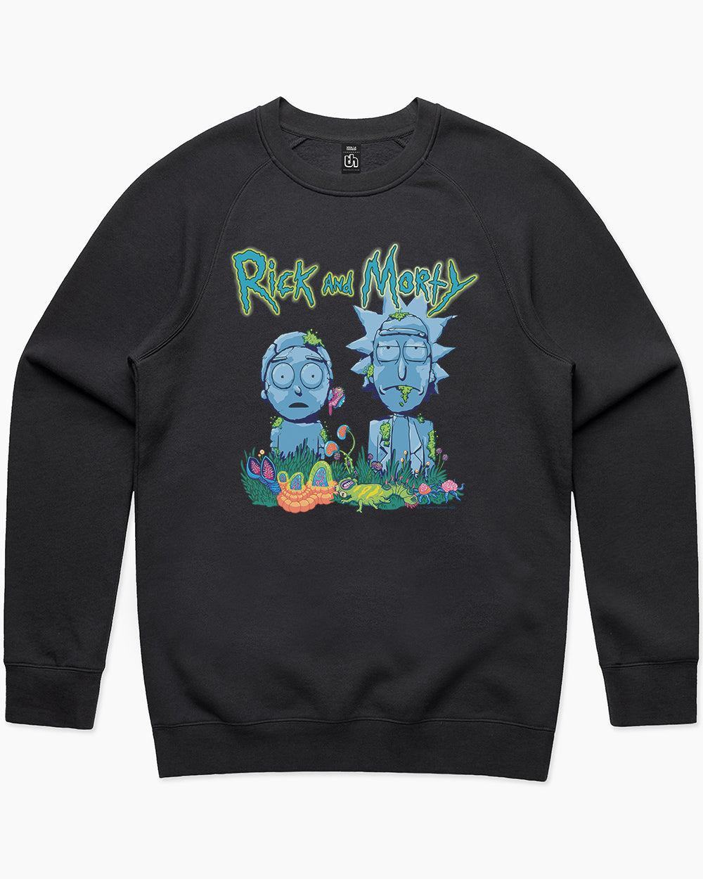 Rick and Morty Statues Sweater Australia Online #colour_black