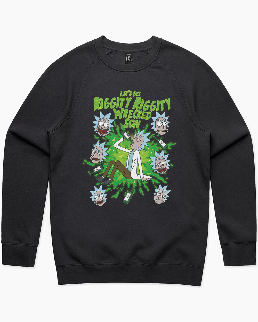 Riggity Riggity Wrecked Sweater Australia Online #colour_black
