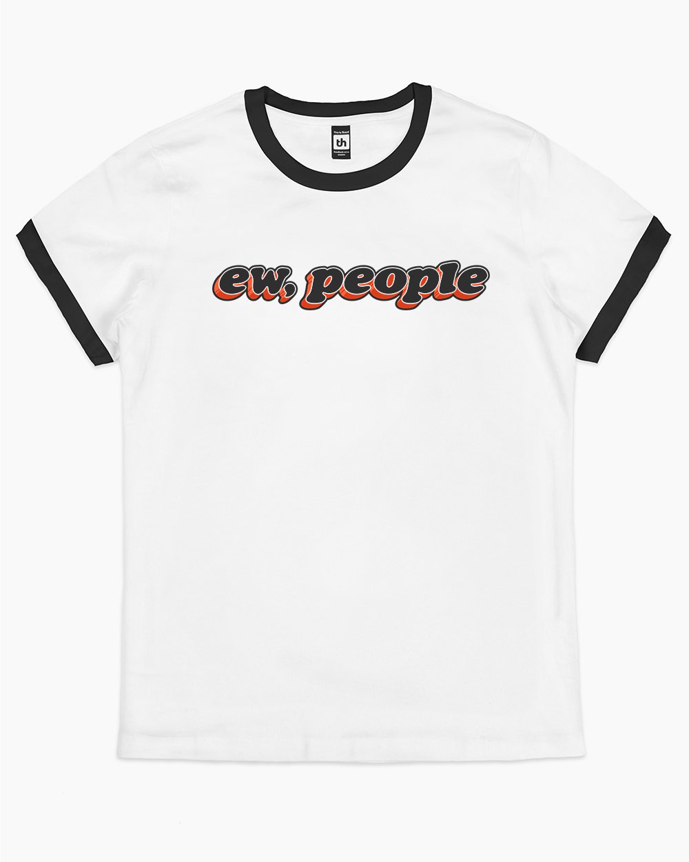 Ew People T-Shirt Australia Online #colour_black ringer