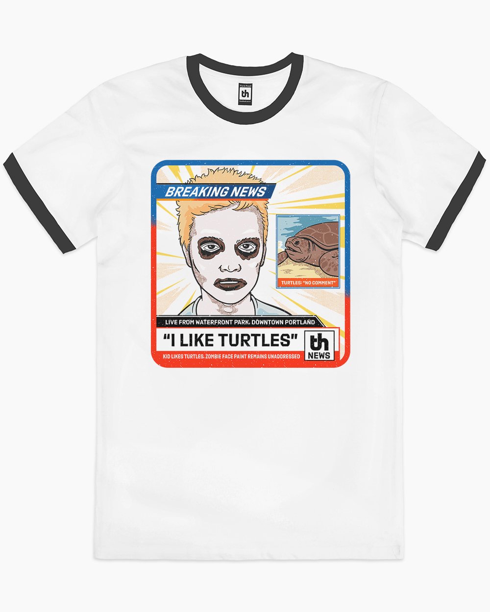 He Likes Turtles T-Shirt Australia Online #colour_black ringer