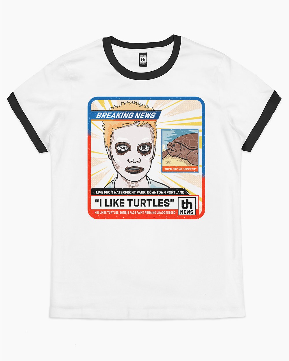 He Likes Turtles T-Shirt Australia Online #colour_black ringer