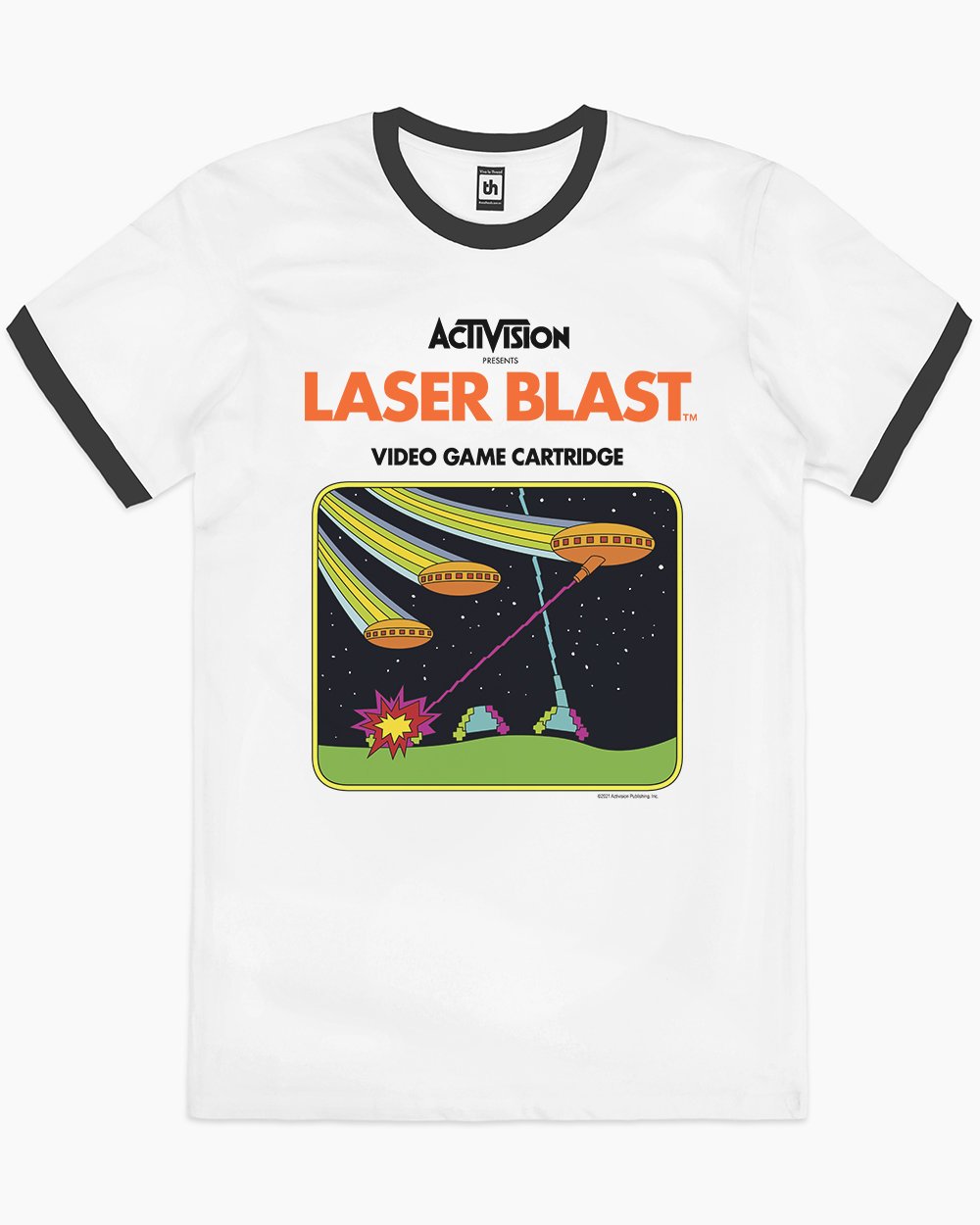 Laser Blast T-Shirt Australia Online #colour_black ringer