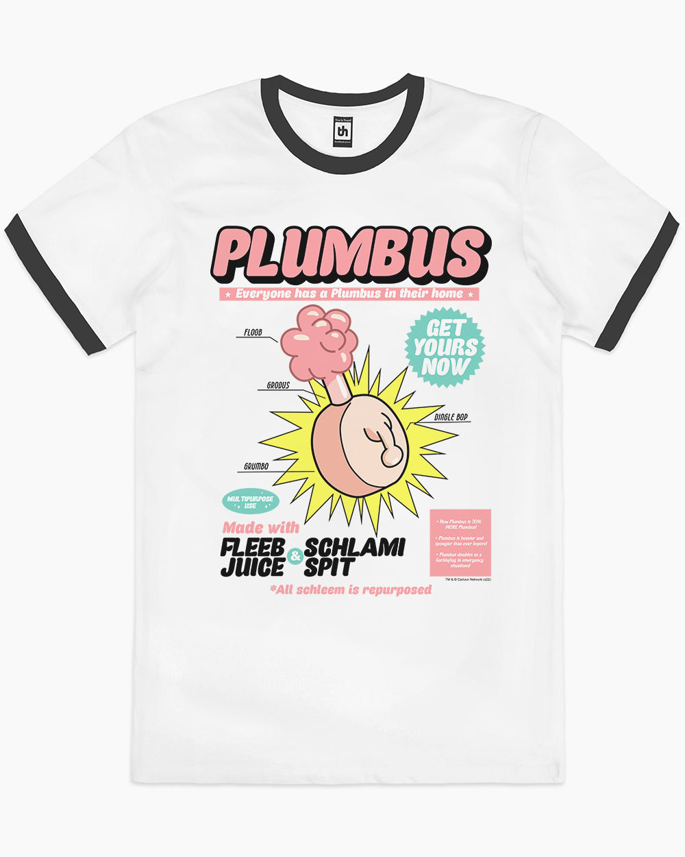 Plumbus T-Shirt Australia Online #colour_black ringer