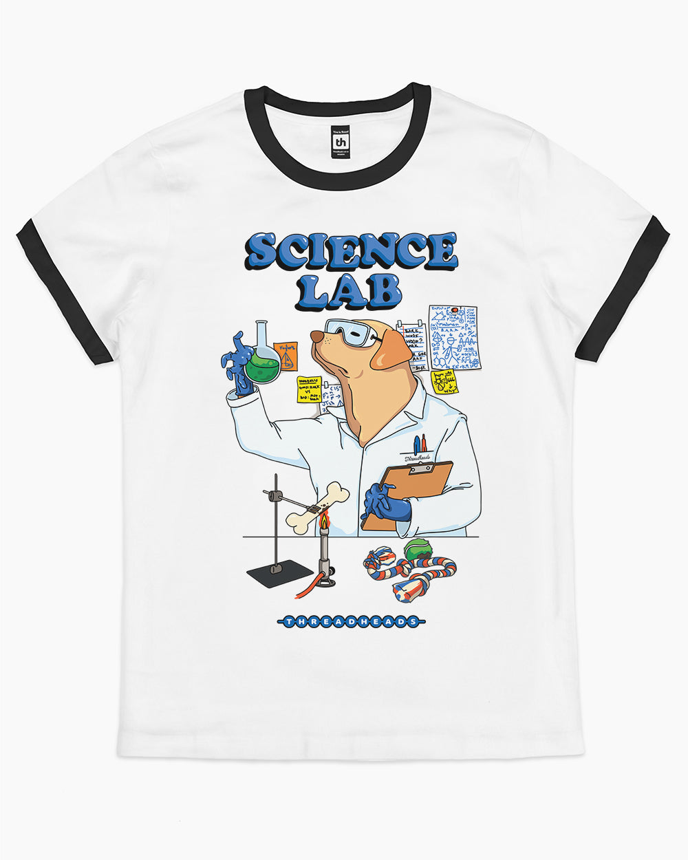 Science Lab T-Shirt Australia Online #colour_black ringer