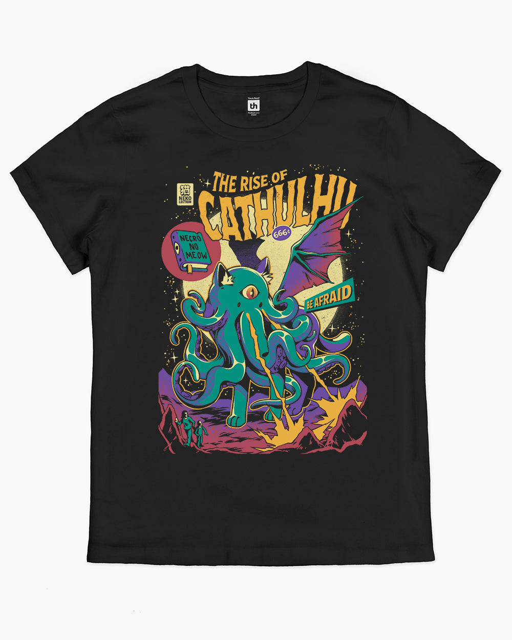 Rise of Cathulhu T-Shirt Australia Online #colour_black