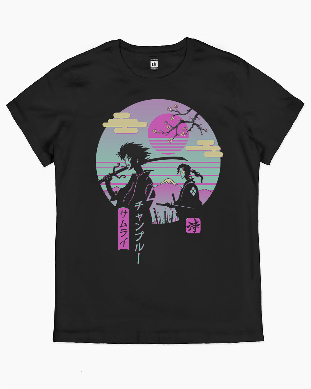 Samurai Chillhop T-Shirt Australia Online #colour_black