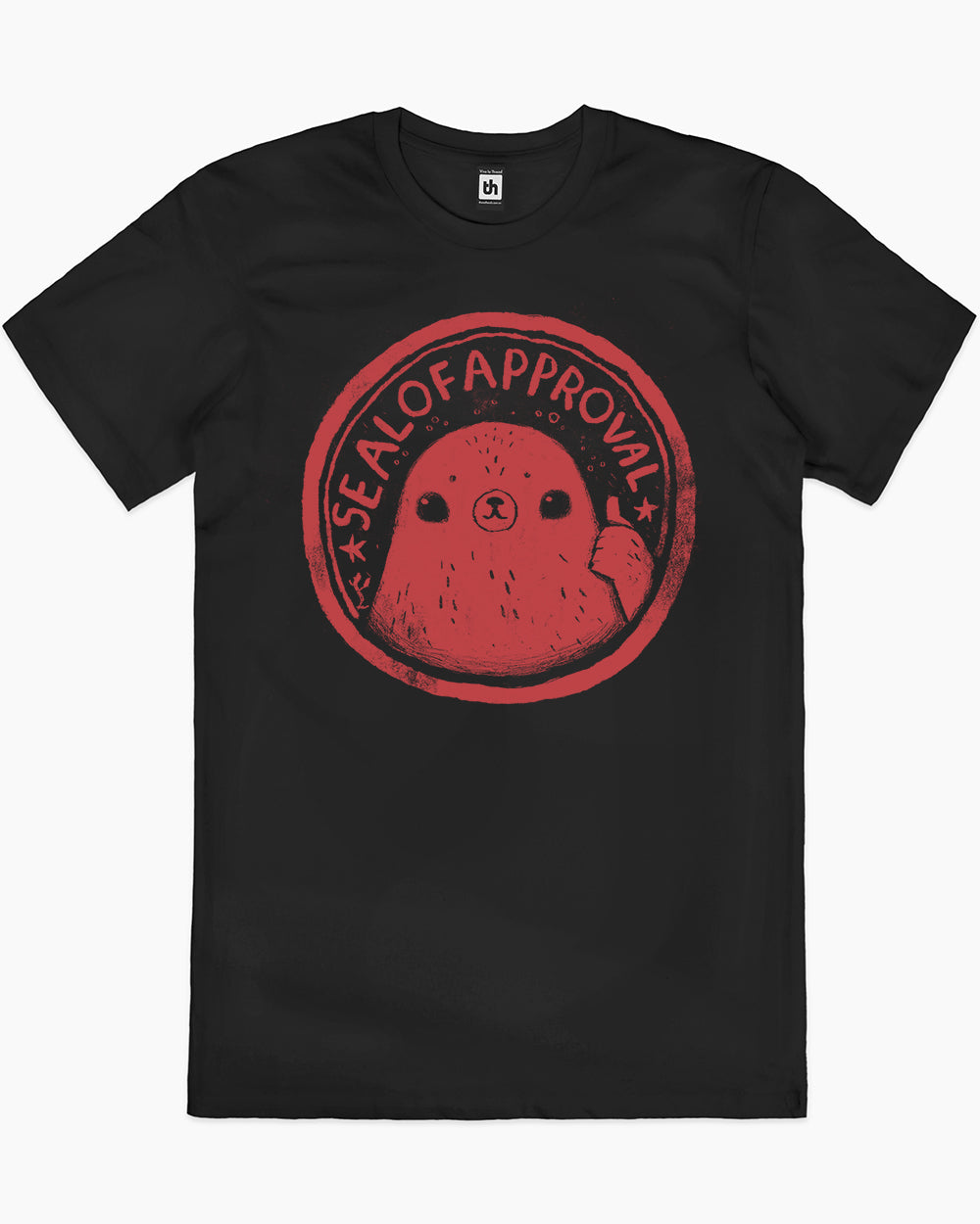 Seal of Approval T-Shirt Australia Online #colour_black