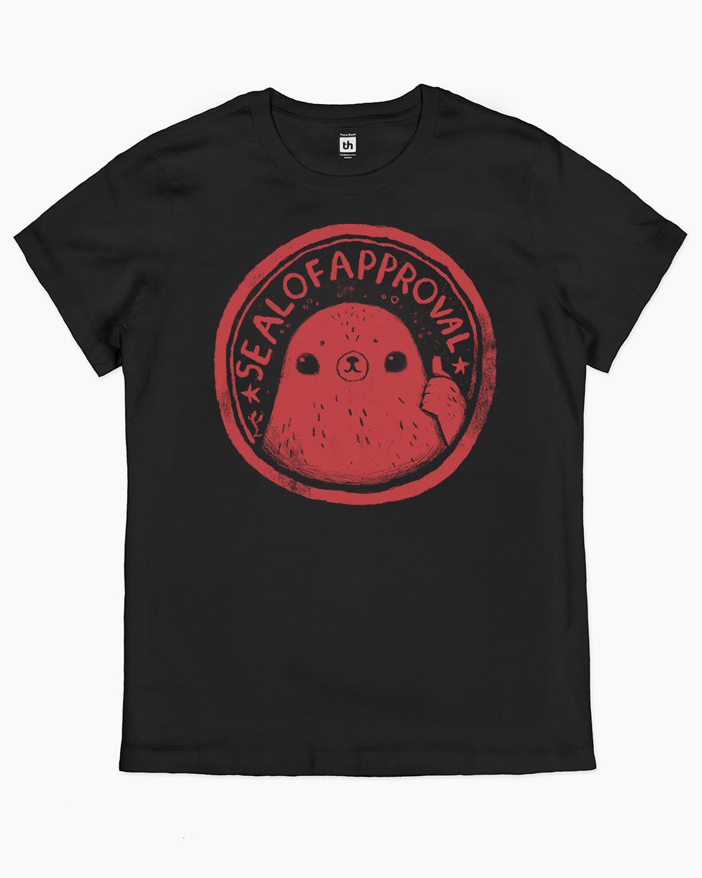Seal of Approval T-Shirt Australia Online #colour_black