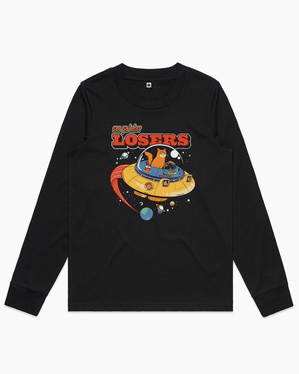 See Ya Later Losers Long Sleeve Australia Online #colour_black
