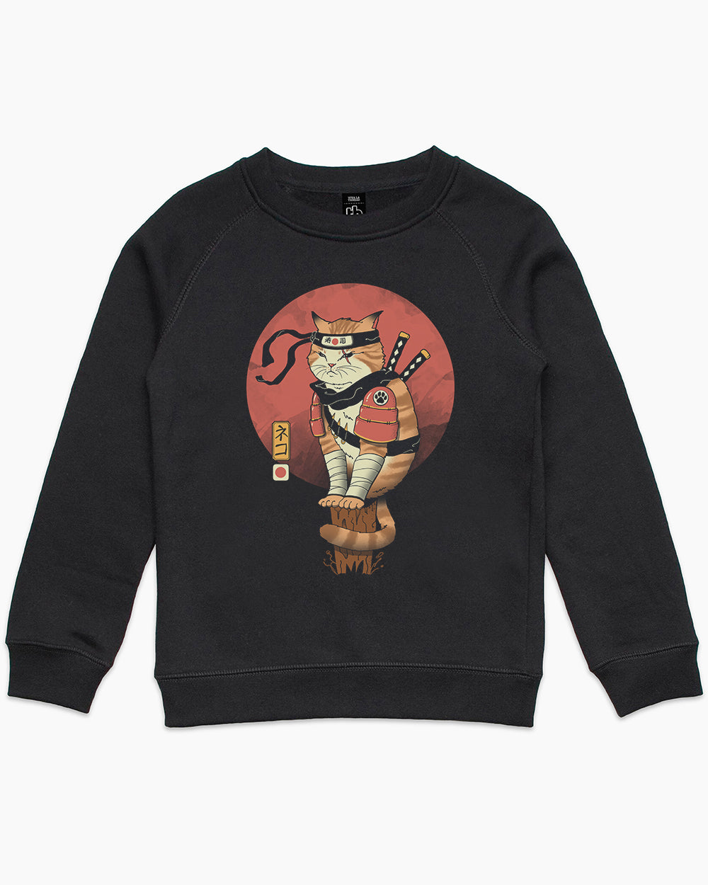 Shinobi Cat Kids Sweater Australia Online #colour_black