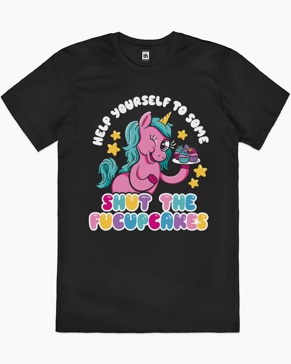 Shut the Fucupcakes T-Shirt Australia Online #colour_black