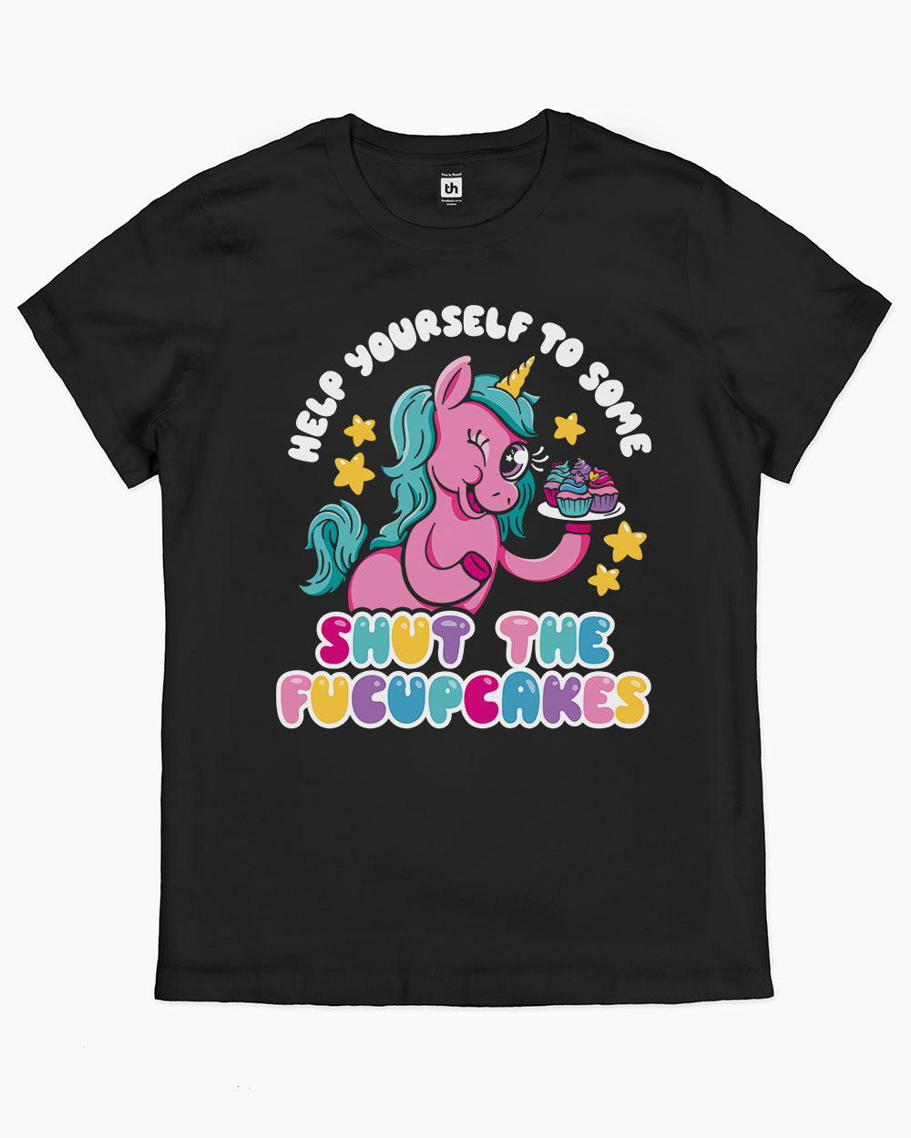 Shut the Fucupcakes T-Shirt Australia Online #colour_black