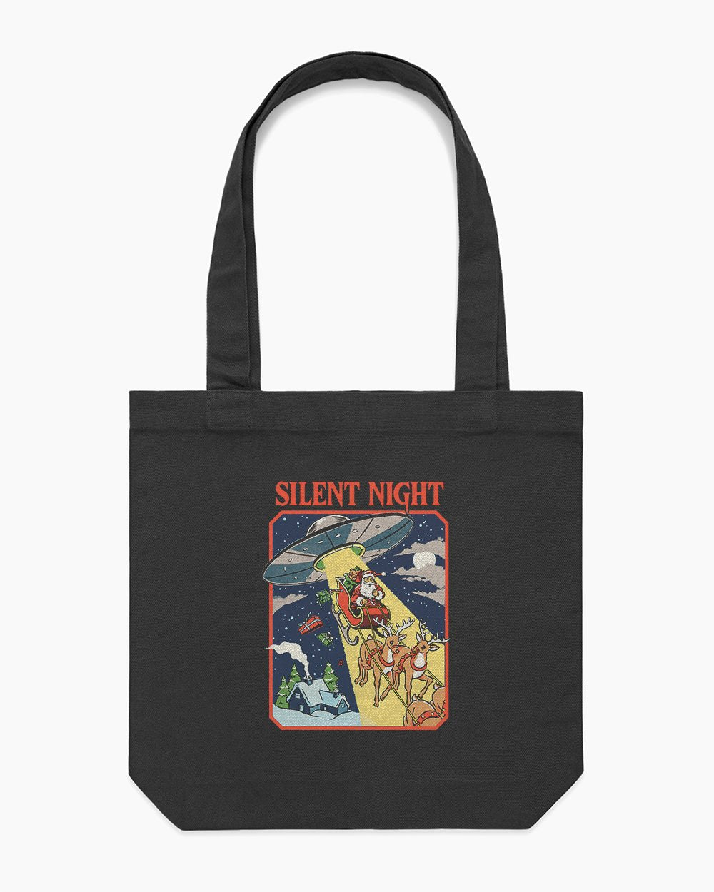 Silent Night Tote Bag Australia Online #colour_black