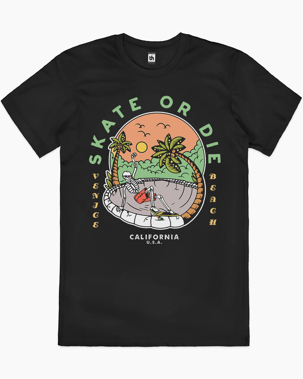 Skate or Die T-Shirt Australia Online #colour_black