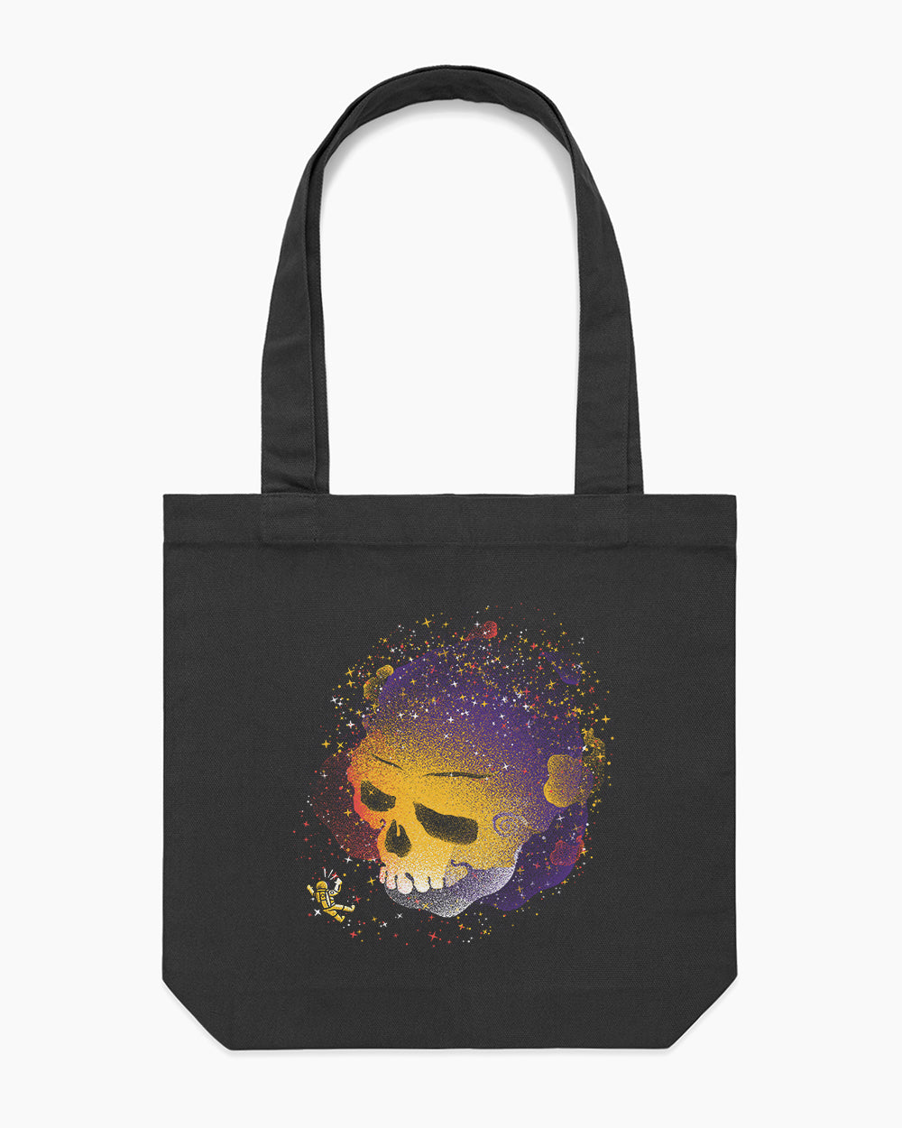 Skull Galaxy Tote Bag Australia Online #colour_black