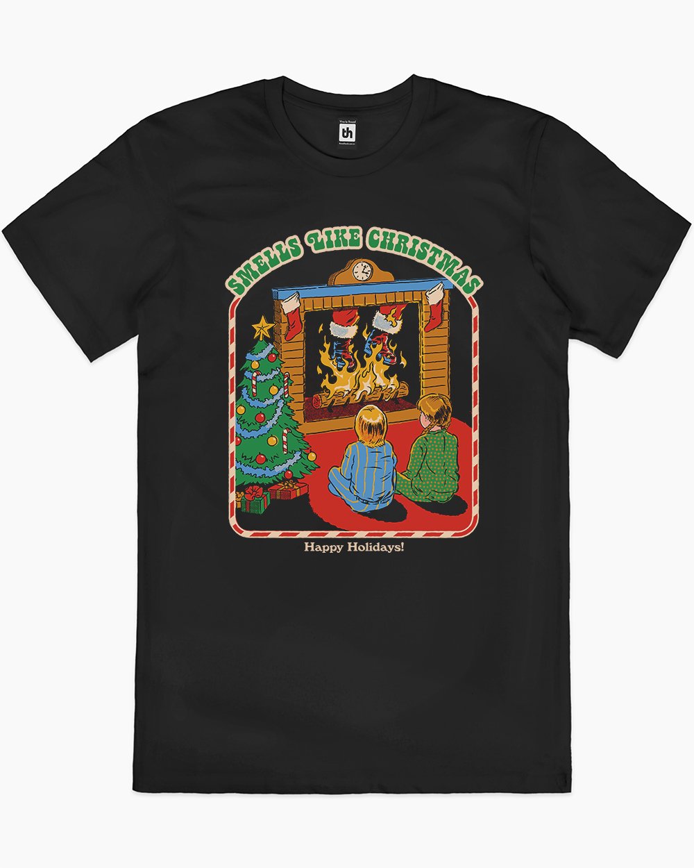 Smells Like Christmas T-Shirt Australia Online #colour_black