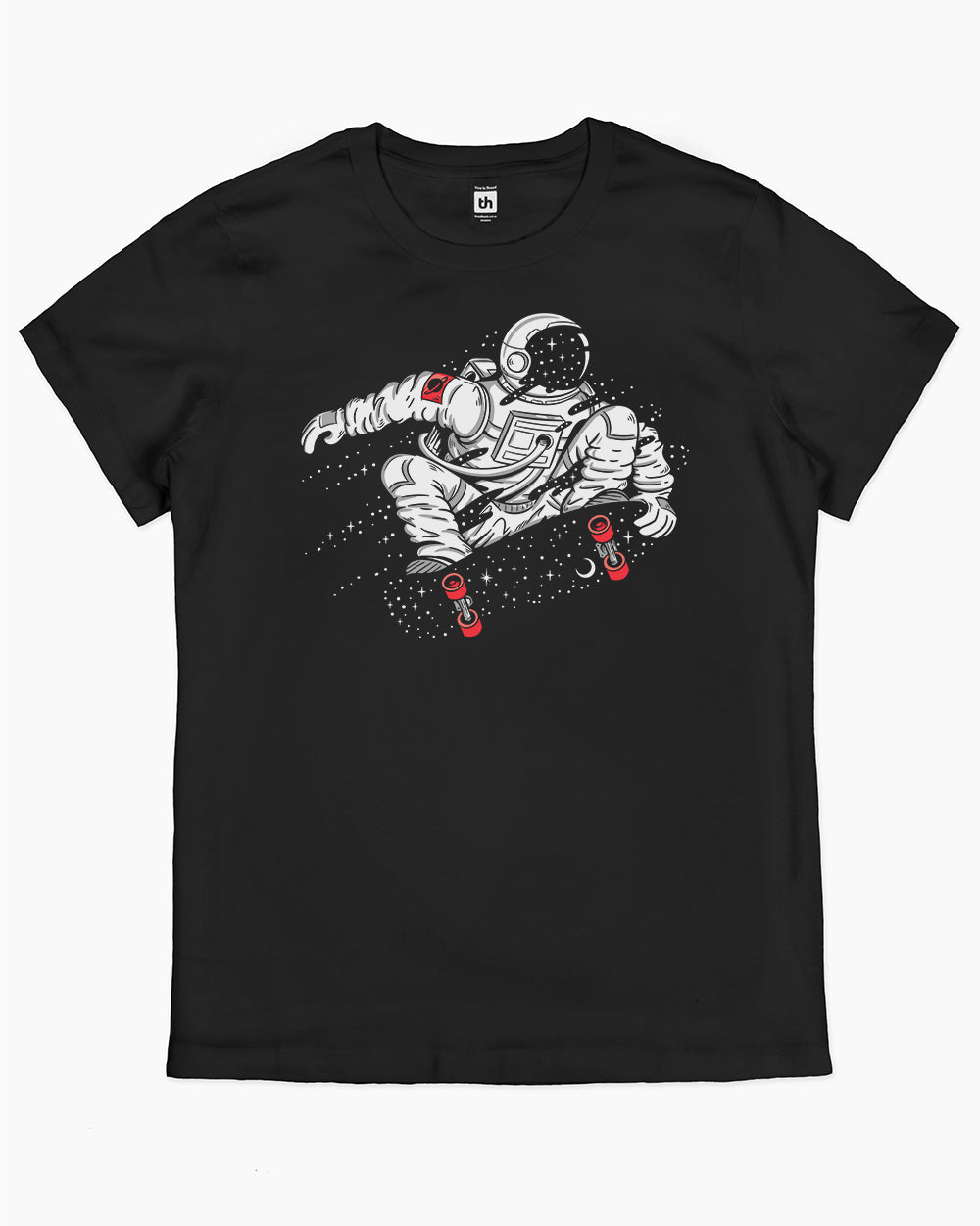 Space Boarding T-Shirt Australia Online #colour_black