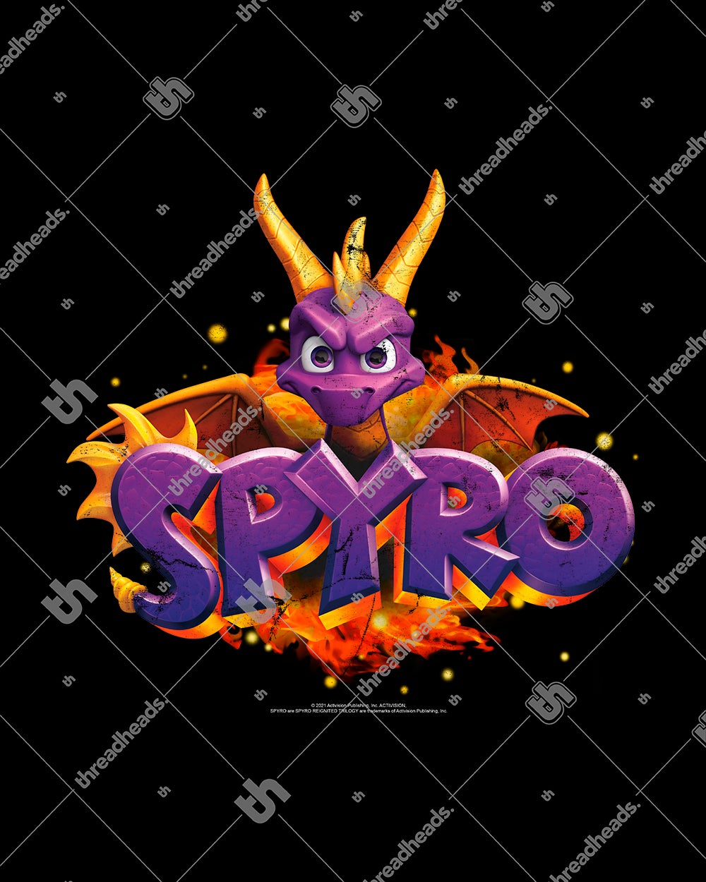 Spyro on Fire Kids Sweater Australia Online #colour_black