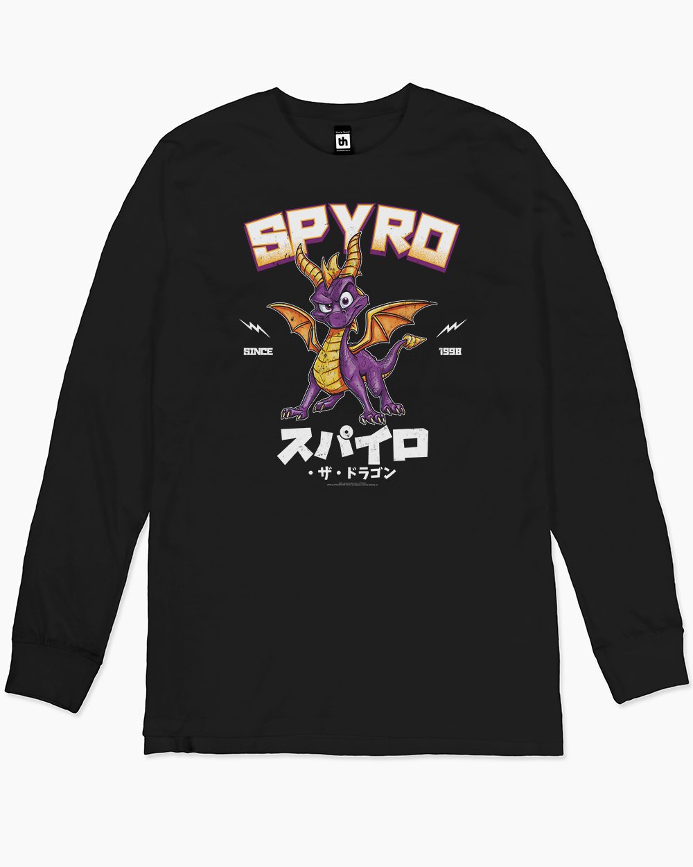 Spyro the Dragon JP Long Sleeve Australia Online #colour_black