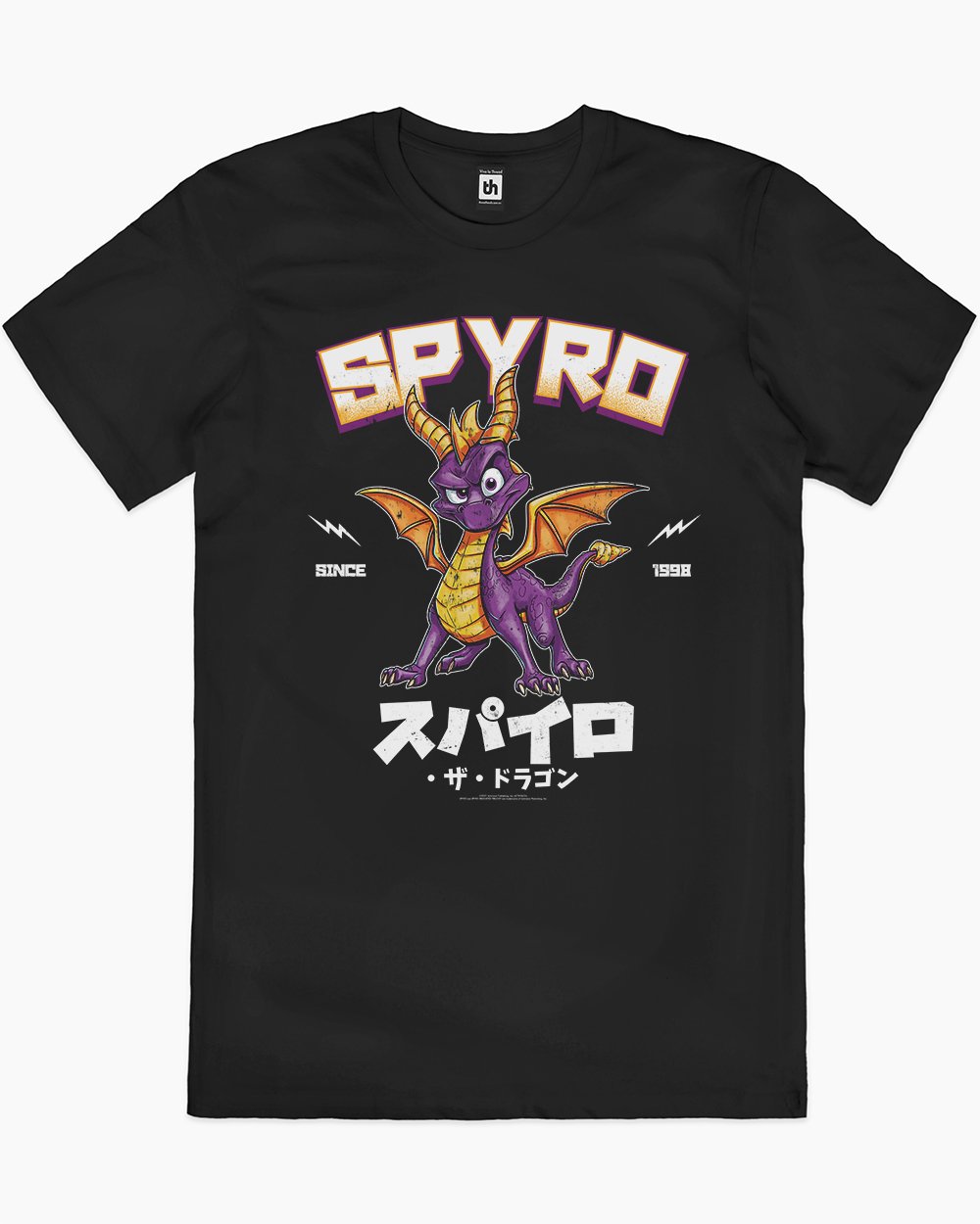 Spyro the Dragon JP T-Shirt Australia Online #colour_black