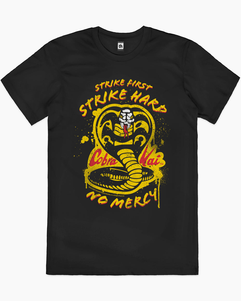 Strike First Strike Hard No Mercy T-Shirt Australia Online #colour_black