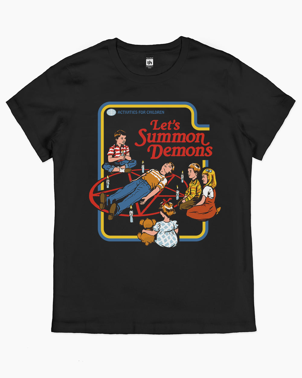 Let's Summon Demons T-Shirt Australia Online #colour_black