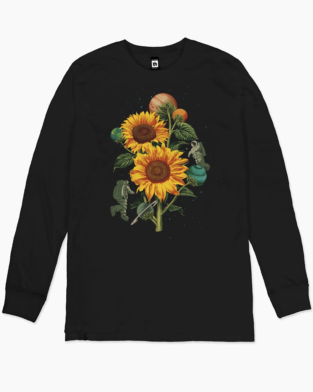 Sun Flowers Long Sleeve Australia Online #colour_black