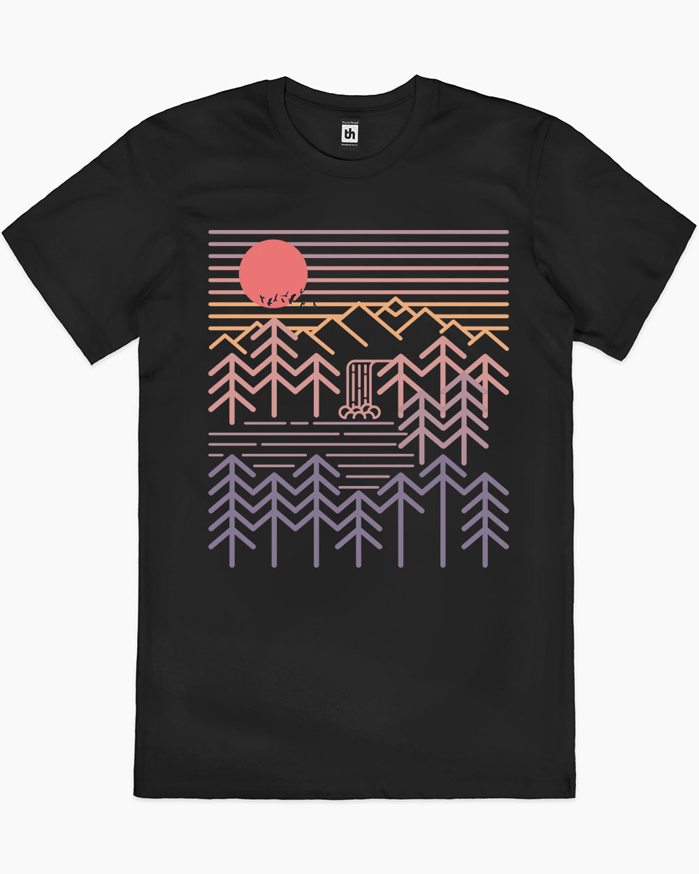 Sunset Valley T-Shirt Australia Online #colour_black