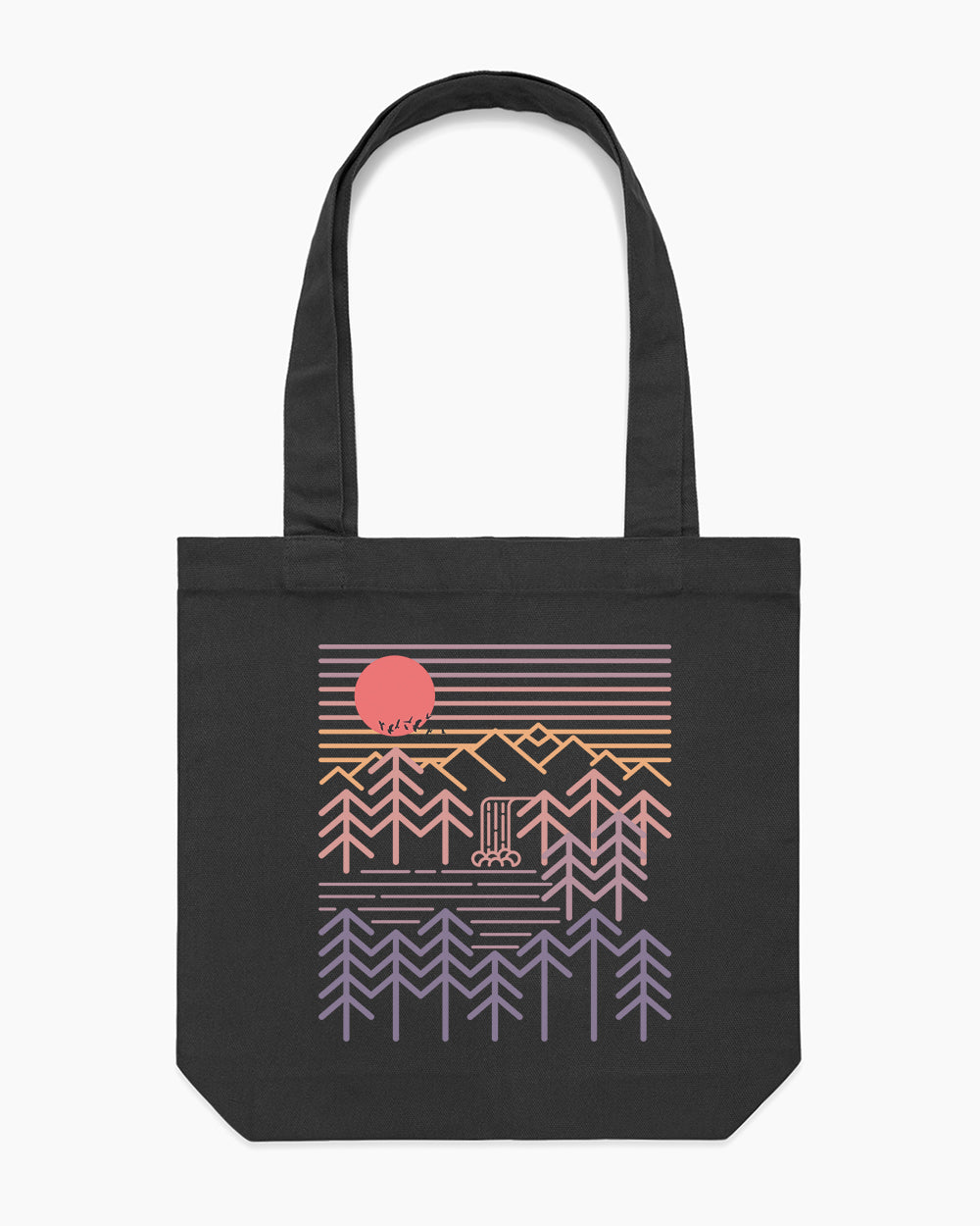Sunset Valley Tote Bag Australia Online #colour_black