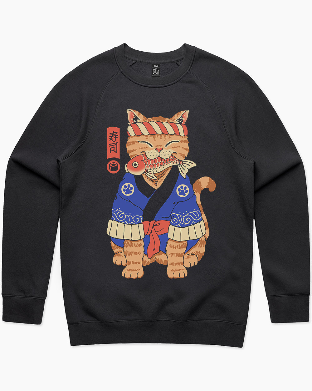 Sushi Meowster Sweater Australia Online #colour_black