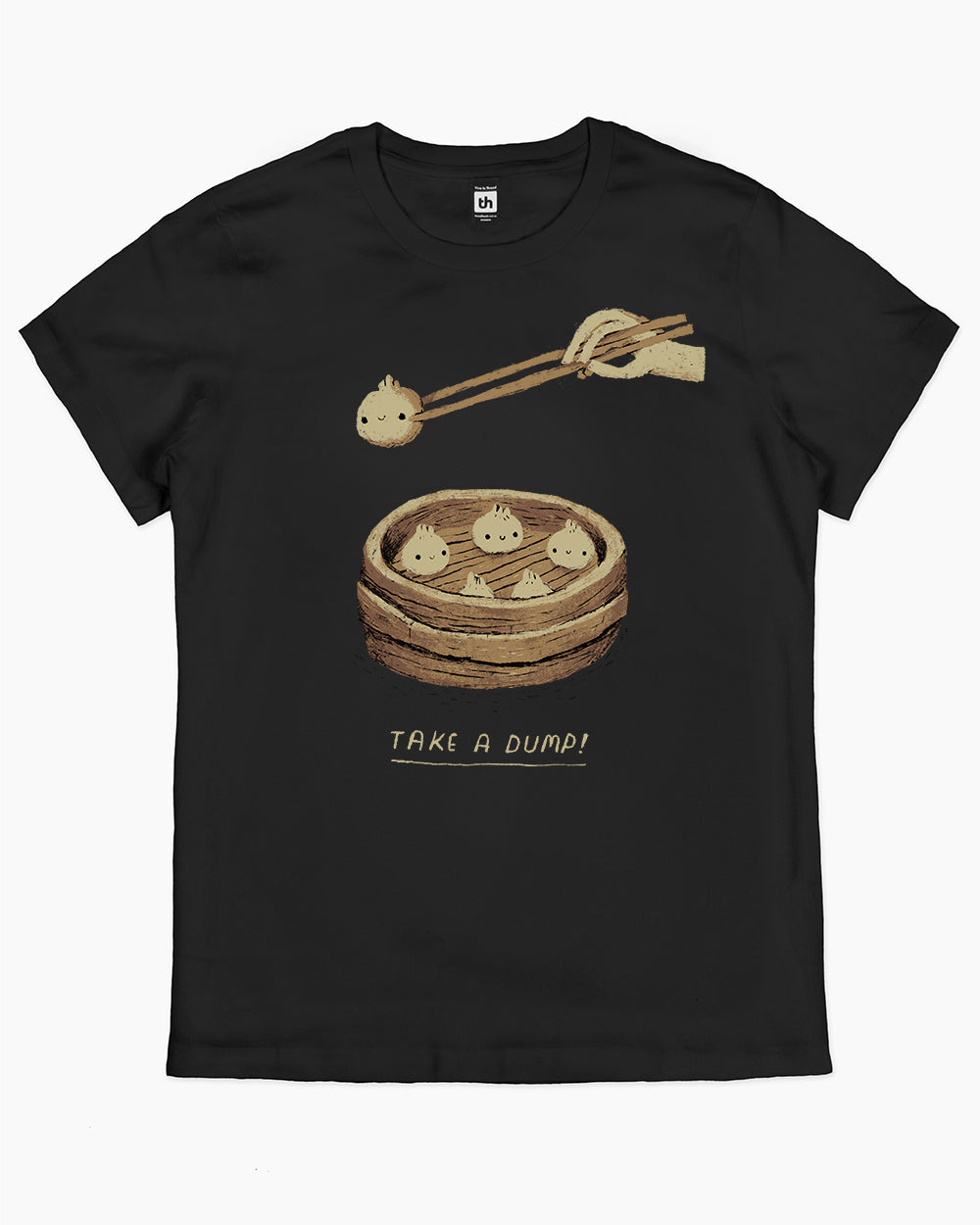 Take a Dumpling T-Shirt Australia Online #colour_black