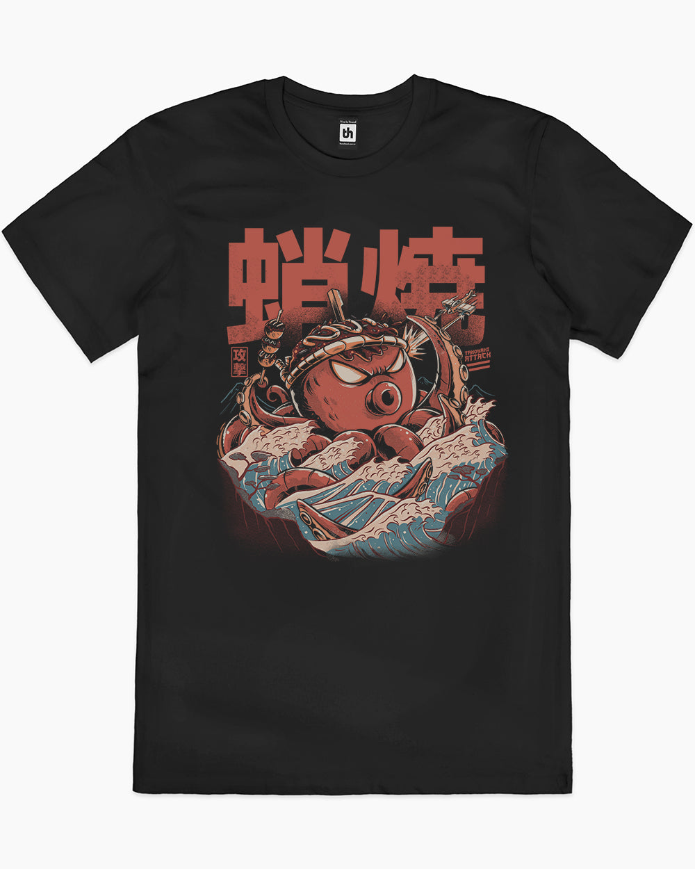 Takoyaki Attack T-Shirt Australia Online #colour_black