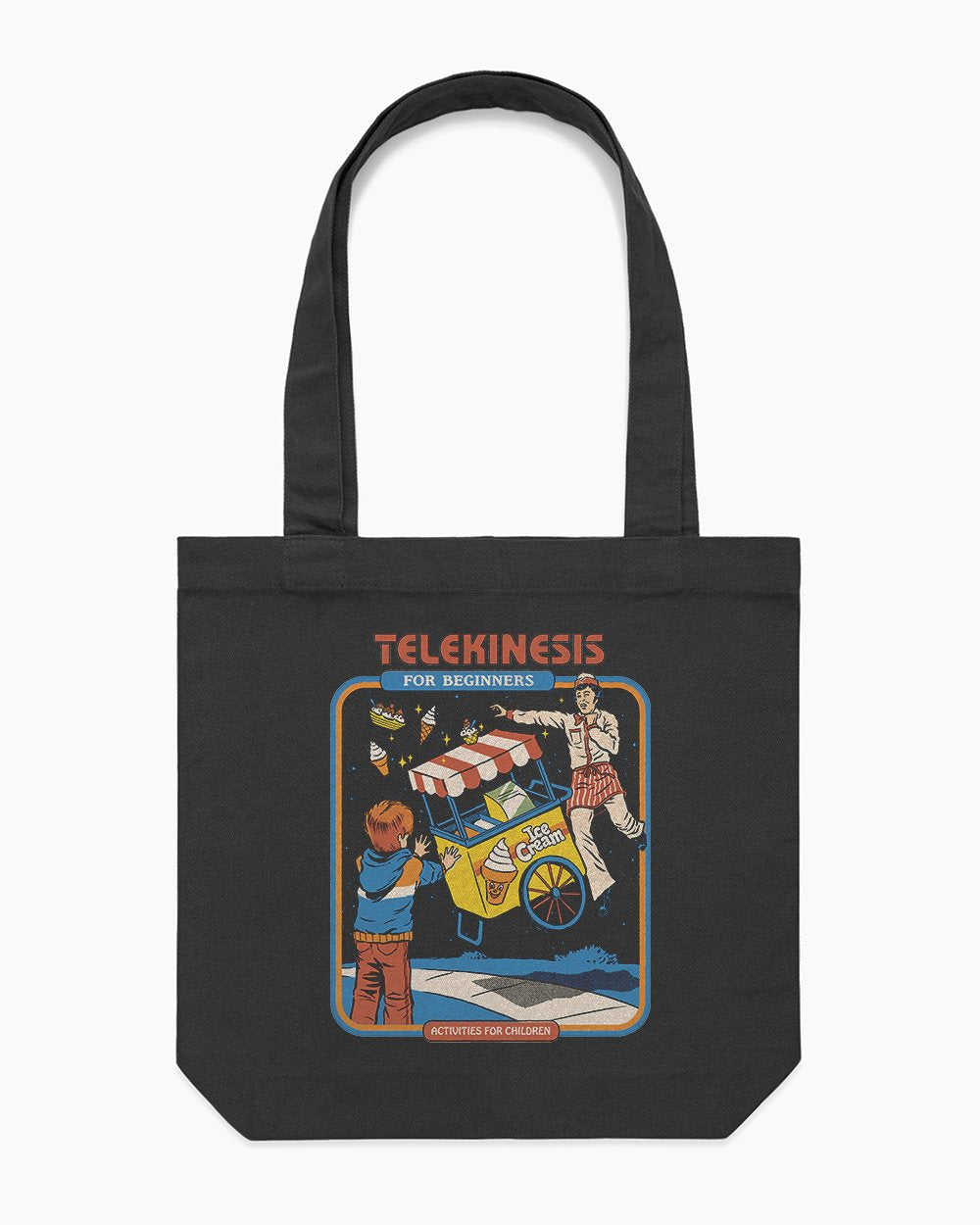 Telekinesis for Beginners Tote Bag Australia Online #colour_black