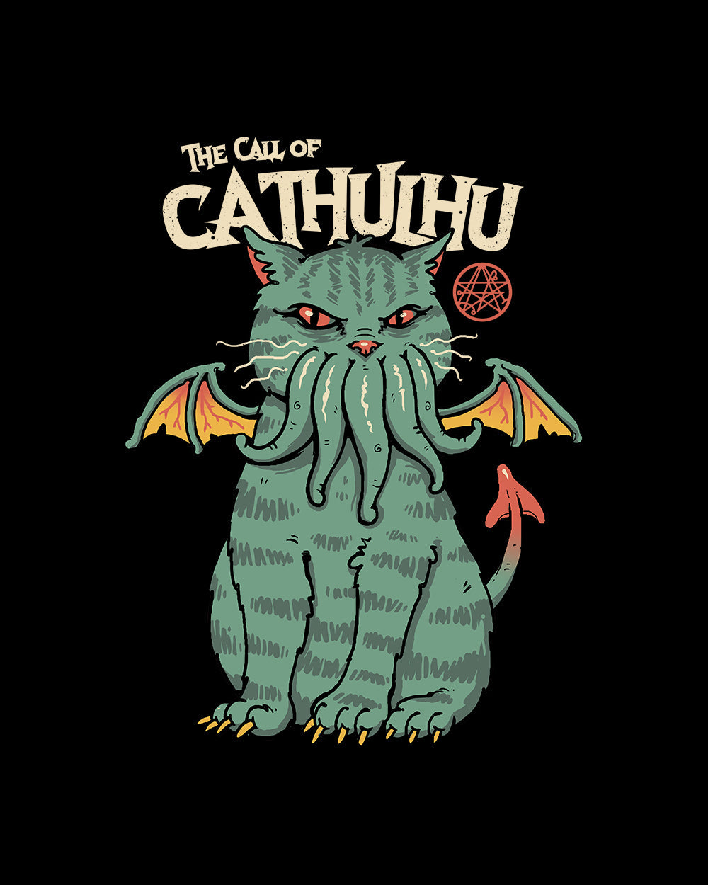 The Call of Cathulhu Crop Tee Australia Online #colour_black