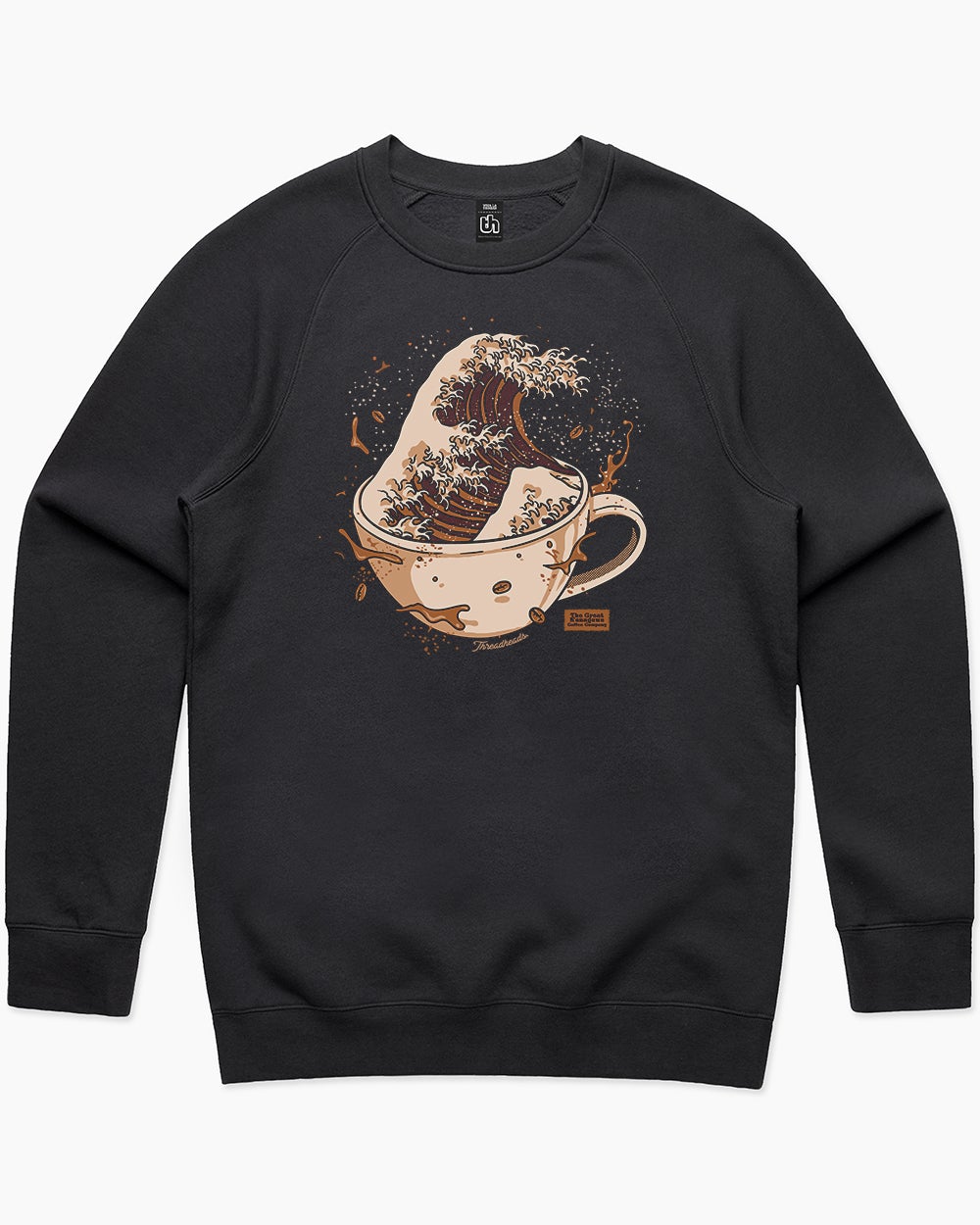 The Great Kanagawa Coffee Company Sweater Australia Online #colour_black