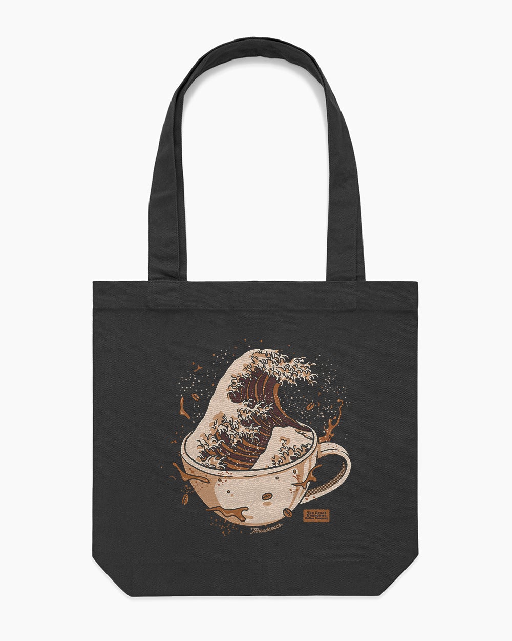 The Great Kanagawa Coffee Company Tote Bag Australia Online #colour_black