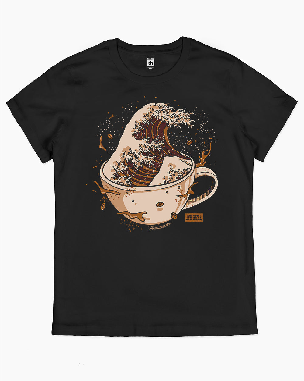 The Great Kanagawa Coffee Company T-Shirt Australia Online #colour_black