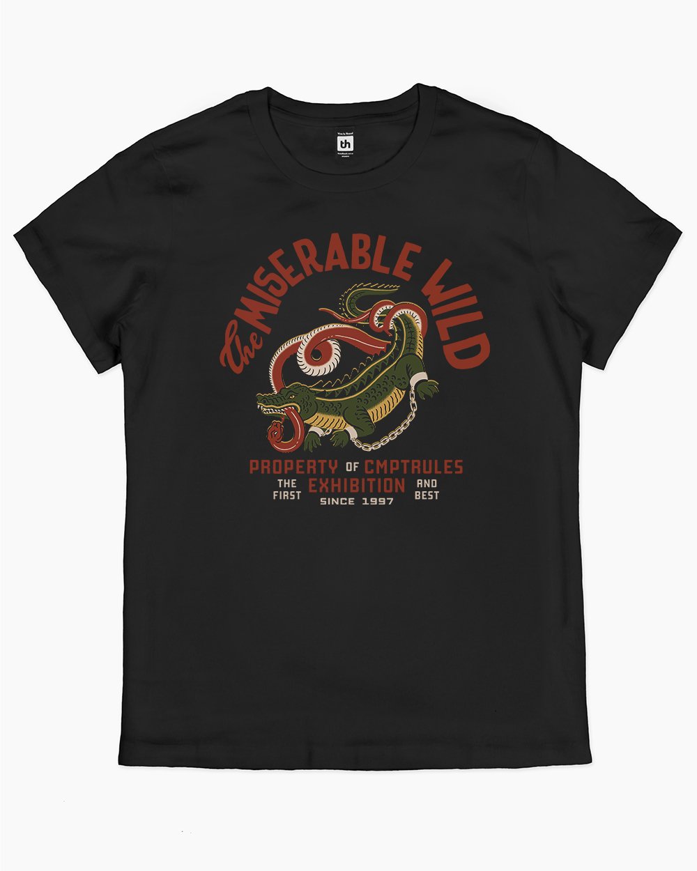 The Miserable Wild T-Shirt Australia Online #colour_black