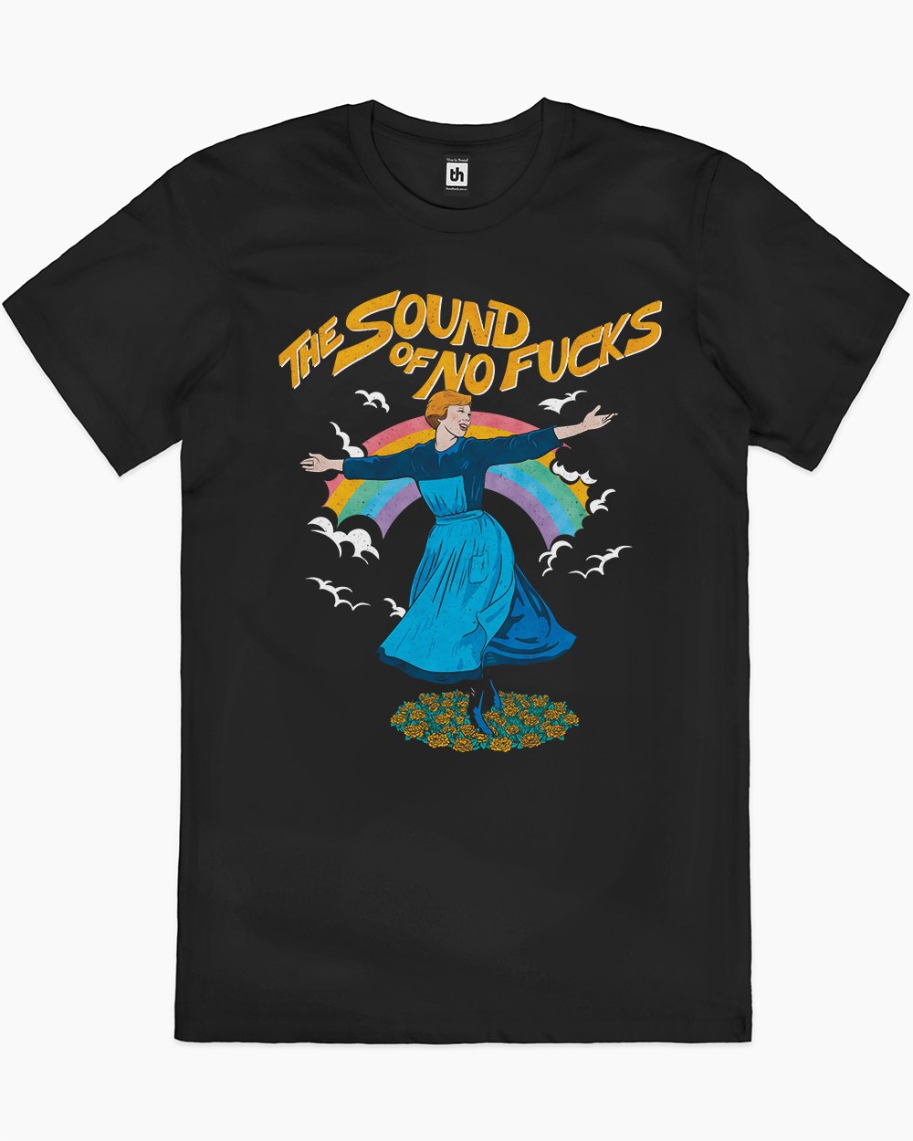 The Sound of No Fucks T-Shirt Australia Online #colour_black