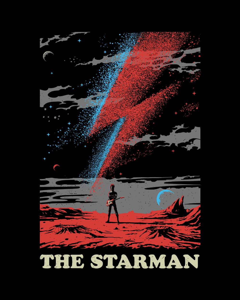 The Starman T-Shirt Australia Online #colour_black