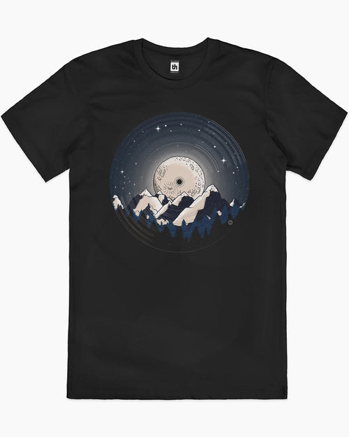Vinyl Record Moon T-Shirt Dark Blue main image 1