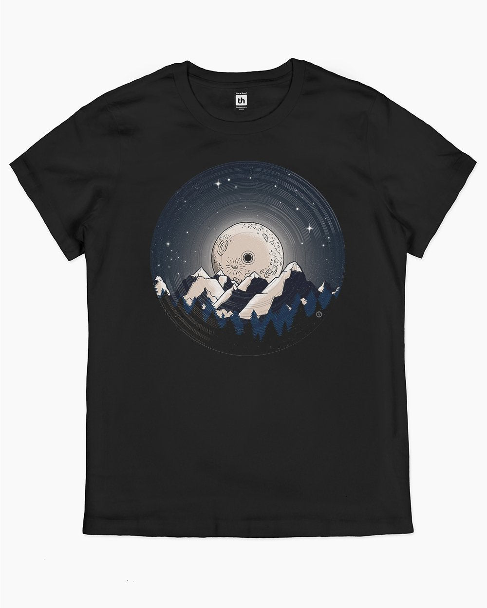 Vinyl Moon T-Shirt Australia Online #colour_black
