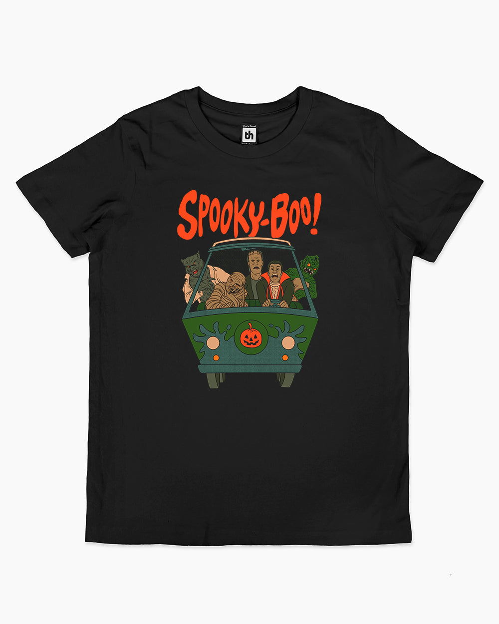 Spooky Boo! Kids T-Shirt Australia Online #colour_black